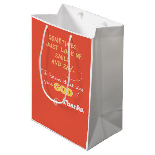 Aangepaste geschenktassen Christelijke vrouwen Gli Medium Cadeauzakje