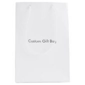 Aangepaste geschenkzak - Klein, glanzend Medium Cadeauzakje (Voorkant)