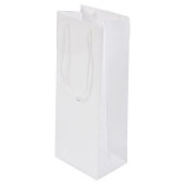Aangepaste geschenkzak - Klein, glanzend Wijn Cadeautas (Voorkant Gekanteld)