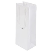 Aangepaste geschenkzak - Klein, Glanzend Wijn Cadeautas (Voorkant Gekanteld)