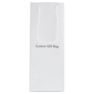 Aangepaste geschenkzak - Klein, glanzend Wijn Cadeautas
