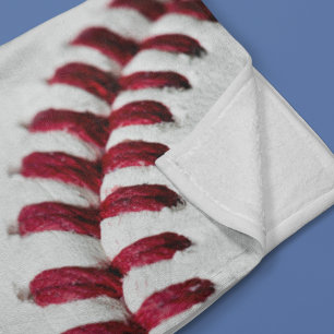 Aangepaste gesigneerde close-up honkbalfoto fleece deken