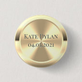 Aangepaste gesimuleerde gegraveerde messengerButto Ronde Button 3,2 Cm (Voorkant)