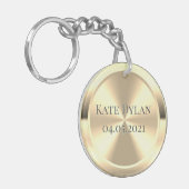 Aangepaste gesimuleerde gegraveerde messengerSleut Sleutelhanger (Voorkant Links)