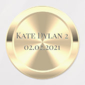 Aangepaste gesimuleerde gegraveerde messing labels (Design 2)