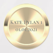 Aangepaste gesimuleerde gegraveerde messing labels (Design 1)