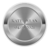 Aangepaste gesimuleerde zilver keramische knop (Voorkant)