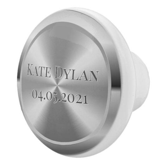 Aangepaste gesimuleerde zilver keramische knop (Rechts)