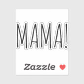 Aangepaste gesneden sticker met eenvoudige tekst v (Vel)