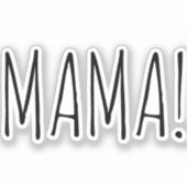 Aangepaste gesneden sticker met eenvoudige tekst v (Voorkant)