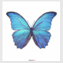Aangepaste gesneden vinyl Stickers - 1 Blue Morpho