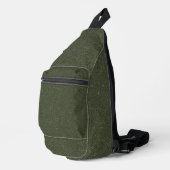 Aangepaste Gespikkelde Moss Groene Sling Bag (Rechterhoek)