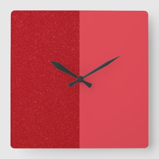 Aangepaste Gesplitste Tomaat Rood Wandklok (Voorkant)