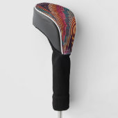 Aangepaste gestreepte fantasie driver golfhoofdhoe golfheadcover (Schuin)