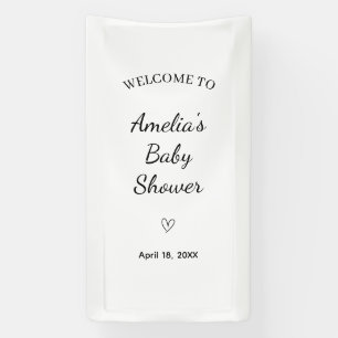Aangepaste gestreepte, minimale naam- en datumacht spandoek