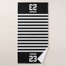 Aangepaste gestreepte sporten genummerd met naam