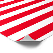 Aangepaste gestreepte sporten genummerd met naam poster (Hoek)