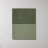 Aangepaste getextureerde mos groen gestrekte canva canvas afdruk (Voorkant)