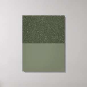 Aangepaste getextureerde mos groen gestrekte canva canvas afdruk
