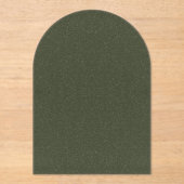 Aangepaste getextureerde mos groene boog acryl uit acryl uitnodigingen (Voorkant)