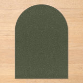 Aangepaste getextureerde mos groene boog acryl uit uitnodigingen (Voorkant)