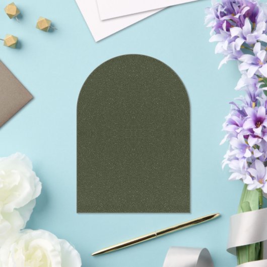 Aangepaste getextureerde mos groene boog acryl uit uitnodigingen (Insitu (Huwelijk))