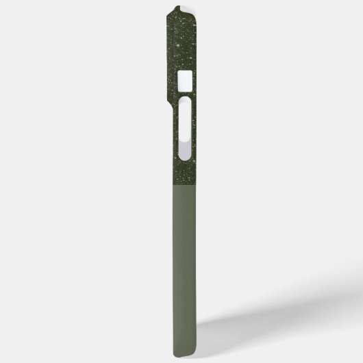 Aangepaste getextureerde Moss Split iPhone 15 Pro Case-Mate iPhone Case (Achterkant / Links)