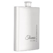 Aangepaste getuige bruidegom huwelijksmonogram flacon (Rechts)