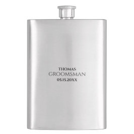 Aangepaste getuige bruidegom trouw monogram cadeau flacon