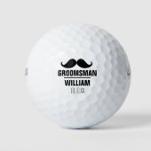 Aangepaste Getuige Bruidsjonker Bruidegom Huwelijk Golfballen (Voorkant)