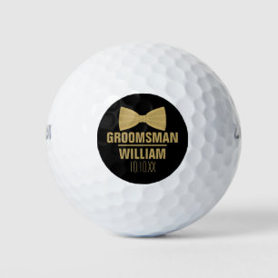 Aangepaste Getuige Bruidsjonker Huwelijk Golfballen