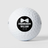 Aangepaste Getuige Bruidsjonker Huwelijk Golfballen (Voorkant)