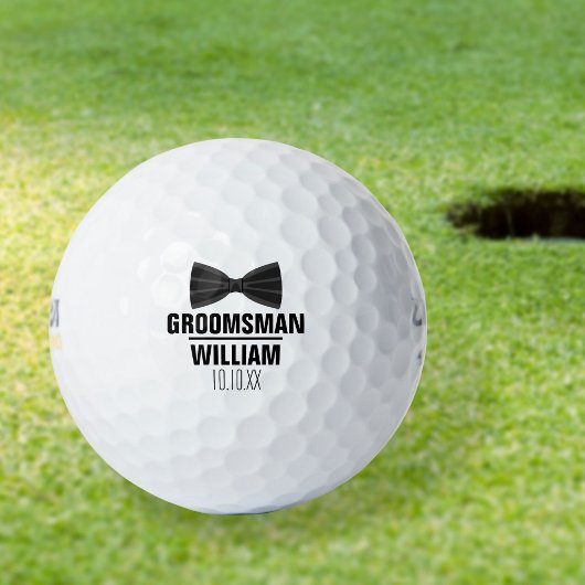 Aangepaste Getuige Bruidsjonker Huwelijk Golfballen