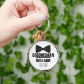 Aangepaste Getuige Bruidsjonker Trouwen Sleutelhanger (Hand)