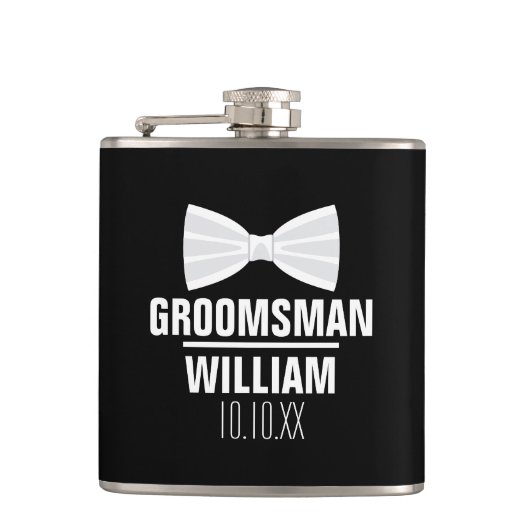 Aangepaste Getuige Bruidsjonker Trouwfeest Heupfles (Voorkant)