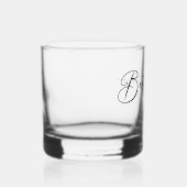 Aangepaste getuige moderne vrijgezellenfeest whisky glas (Rechts)