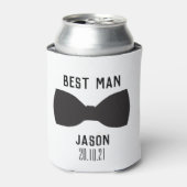 Aangepaste getuige van de bruidegom blikjeskoeler (Blikje Voorkant)