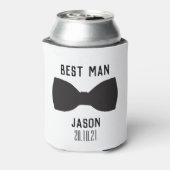 Aangepaste getuige van de bruidegom blikjeskoeler (Blikje Achterkant)