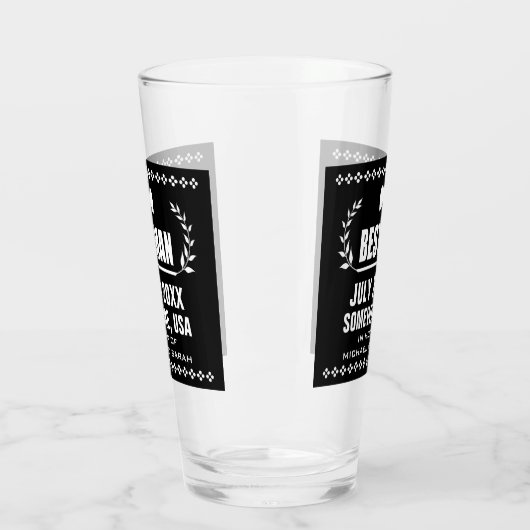 Aangepaste getuige van de bruidegom glas (Links)
