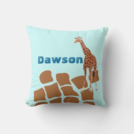 Aangepaste geüpligeerde Giraffe Pillow Kussen (Voorkant)