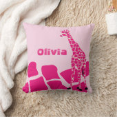 Aangepaste geüpligeerde Giraffe Pillow Kussen (Deken)