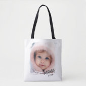 Aangepaste Gevestigde Foto Mama Tote Bag (Voorkant)
