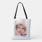 Aangepaste Gevestigde Foto Mama Tote Bag (Achterkant)