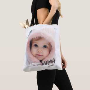 Aangepaste Gevestigde Foto Mama Tote Bag