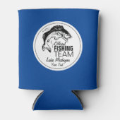 Aangepaste Geviste bierkoeler | Uw Lake naam (Voorkant)