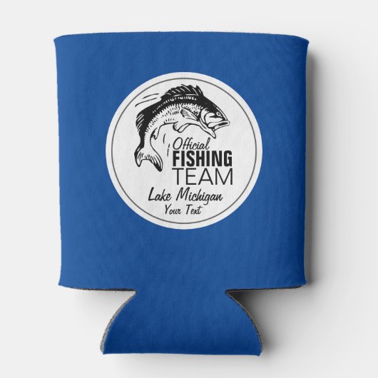 Aangepaste Geviste bierkoeler | Uw Lake naam (Achterkant)