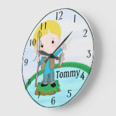 Aangepaste Geviste wandklok (Hoek)