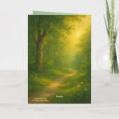 Aangepaste gevouwen Afstuderen Kaart Man w / bruin (Achterkant)