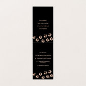 Aangepaste gevouwen Huisdier Care Visitekaartje Pr (Binnenkant ongevouwen)