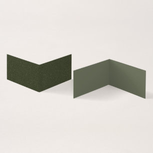 Aangepaste gevouwen Kaart – Moss Green + Texture D Visitekaartje